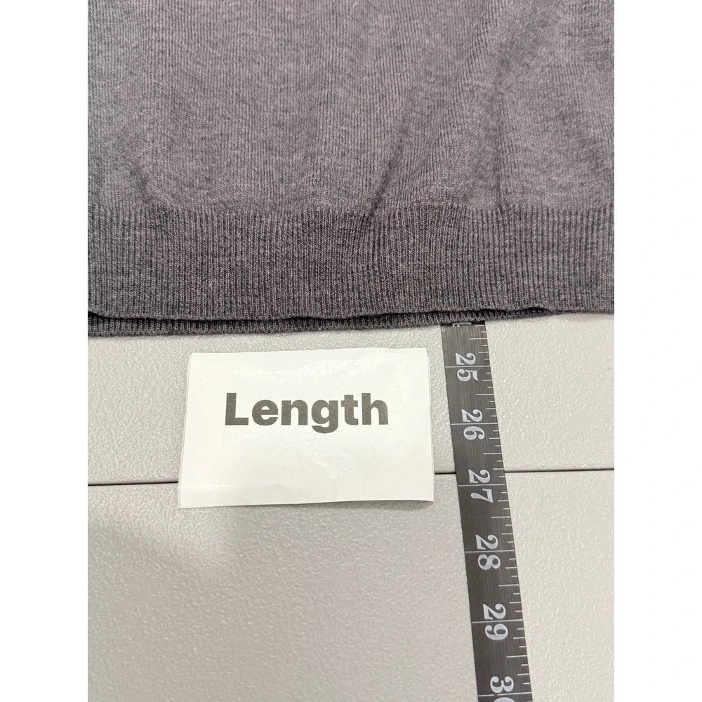 Brooks Brothers Merino Wool Sweater Mens S Grey Preppy Business Casual Office